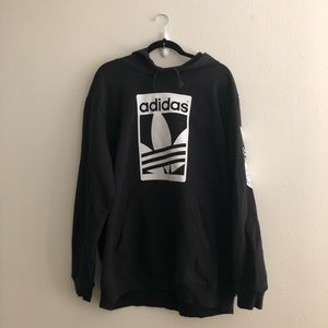 Adidas Black Hooded Sweatshirt